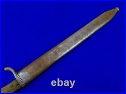 German Germany WW1 Mauser Saw Back Butcher Bayonet Knife with Matching Scabbard
