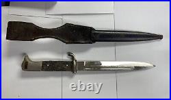 German Germany WW2 Baron Solingen Mauser K98 Dress Bayonet Knife with Scabbard