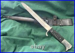 German Police Bayonet With Scabbard With Frog