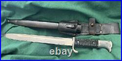 German Police Bayonet With Scabbard With Frog