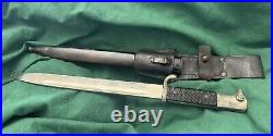 German Police Bayonet With Scabbard With Frog