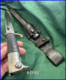 German Police Bayonet With Scabbard With Frog