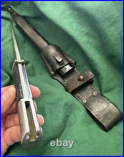 German Police Bayonet With Scabbard With Frog