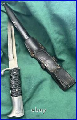 German Police Bayonet With Scabbard With Frog