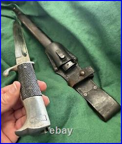 German Police Bayonet With Scabbard With Frog