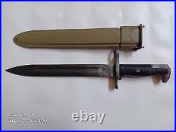 Italian Garand M1 Bayonet With Scabbard