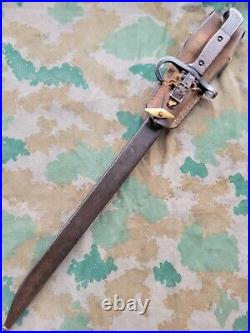 Japanese Arisaka Bayonet W frog & Scabbard Type 99 38 Rifle