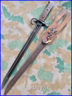 Japanese Arisaka Bayonet W frog & Scabbard Type 99 38 Rifle