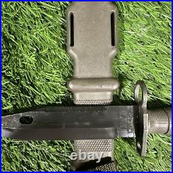 Lan-Cay M9 Bayonet with Scabbard Lancay Black & Olive Color Never Used Greased