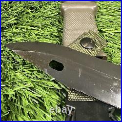 Lan-Cay M9 Bayonet with Scabbard Lancay Black & Olive Color Never Used Greased