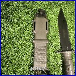 Lan-Cay M9 Bayonet with Scabbard Lancay Black & Olive Color Never Used Greased