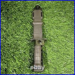 Lan-Cay M9 Bayonet with Scabbard Lancay Black & Olive Color Never Used Greased