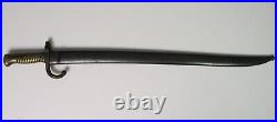 M1866 Yataghan Sword Bayonet French Chassepot & Metal Scabbard Matching Numbers