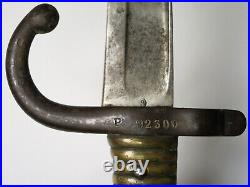 M1866 Yataghan Sword Bayonet French Chassepot & Metal Scabbard Matching Numbers