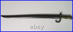 M1866 Yataghan Sword Bayonet French Chassepot & Metal Scabbard Matching Numbers