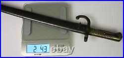 M1866 Yataghan Sword Bayonet French Chassepot & Metal Scabbard Matching Numbers