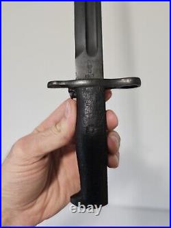 M1905 SPRINGFIELD SA 1917 BAYONET with 1910 SCABBARD original finish Minty