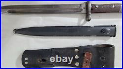 M1912 WWI CE WG Chile Chilean Mauser Bayonet Knife & Scabbard & Frog