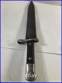 Maybe Turkish's Made Bayonet And Scabbard, I'm Told 1930s-1950