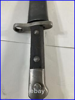 Maybe Turkish's Made Bayonet And Scabbard, I'm Told 1930s-1950