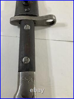 Maybe Turkish's Made Bayonet And Scabbard, I'm Told 1930s-1950