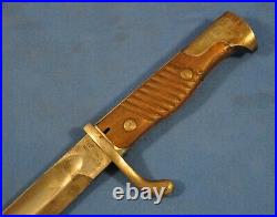NICE! WWI GERMAN 1898/05 BUTCHER BLADE BAYONET & SCABBARD wFROG FOR MAUSER RIFLE