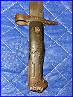 ORIGINAL M1870 ITALIAN VETTERLI BAYONET ww1 antique collection item