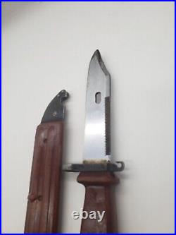 ORIGINAL SOVIET RUSSIAN KNIFE BAYONET Bakalite Scabbard