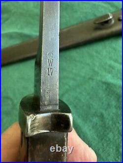 Original German Butcher WWI Model 1898/05 Bayonet with scabbard