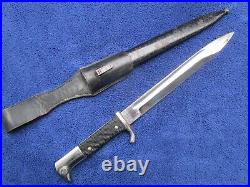 Original German Dress Bayonet And Scabbard With Frog Double Maker Pack Solingen