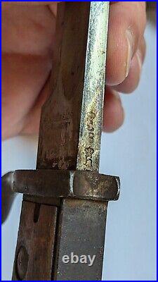 Original German Model 1898/05 WWI Butcher Bayonet With Scabbard