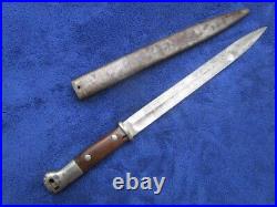 Original German Ww1 M1914 Bayonet And Scabbard Rare Maker Friedrich Plucker