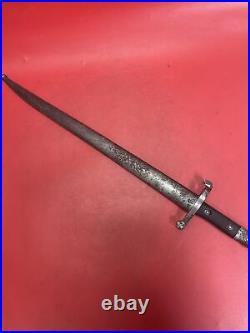 Original Portugese M1885 Austria Steyr Arsenal Made Bayonet And Scabbard