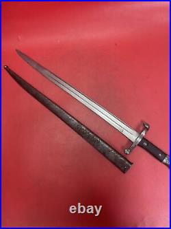 Original Portugese M1885 Austria Steyr Arsenal Made Bayonet And Scabbard