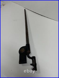Original US M1873 Bayonet, Trapdoor Springfield With Scabbard, Indian War Era