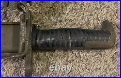 Original WWII US M1 Garand Bayonet AFH 10 Blade withScabbard & Web Belt A. N