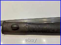 Original WWI Australian Pattern 1907 Lithgow Bayonet & Leather Scabbard 1923 pro