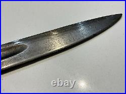 Original WWI Australian Pattern 1907 Lithgow Bayonet & Leather Scabbard 1923 pro