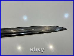 Original WWI Australian Pattern 1907 Lithgow Bayonet & Leather Scabbard 1923 pro