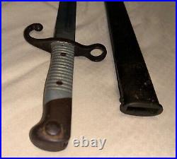 Original WWI Era Argentine model 1891 Mauser Bayonet Weyersburg MATCHING NUMBERS