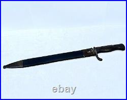 Original Ww1 German Sawback Blade Butcher Bayonet And Scabbard