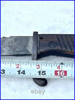 Original Ww1 German Sawback Blade Butcher Bayonet And Scabbard