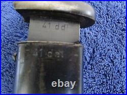 Original Ww2 German DDL 1941 Bayonet And Scabbard Matching Numbers