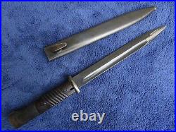 Original Ww2 German DDL 1941 Bayonet And Scabbard Matching Numbers