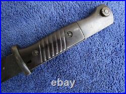 Original Ww2 German DDL 1941 Bayonet And Scabbard Matching Numbers