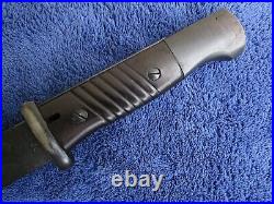 Original Ww2 German DDL 1941 Bayonet And Scabbard Matching Numbers