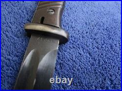 Original Ww2 German DDL 1941 Bayonet And Scabbard Matching Numbers