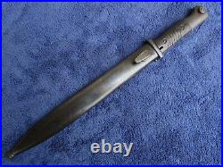 Original Ww2 German DDL 1941 Bayonet And Scabbard Matching Numbers