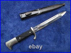 Original Ww2 German Dress Nco Short Bayonet And Scabbard Maker Wkc Solingen