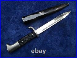 Original Ww2 German Dress Nco Short Bayonet And Scabbard Maker Wkc Solingen